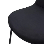 Стул черный с обивкой из велюра Black Archie Chair варинант исполнения - 5 | Loft Concept в Краснодаре