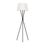 Торшер на трех тонких перекрещенных ножках с белым конусным абажуром из льна Feiss варинант исполнения - 1 | Loft Concept в Краснодаре