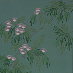 Обои ручная роспись Silk Tree Blossom on Sung Green Williamsburg варинант исполнения - 1 | Loft Concept в Краснодаре