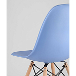 Пластиковый стул на ножках из массива бука Eames Blue варинант исполнения - 3 | Loft Concept в Краснодаре