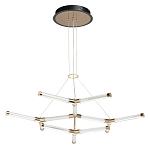 Люстра с геометрической конструкцией из вытянутых цилиндрических плафонов Hex Scaffold  варинант исполнения - 2 | Loft Concept в Краснодаре