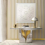 Консоль прямоугольная с основанием в виде расколотого камня Lapiaz варинант исполнения - 1 | Loft Concept в Краснодаре