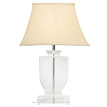 Настольная лампа хрустальная с бежевым абажуром Perfect варинант исполнения - 1 | Loft Concept в Краснодаре