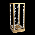 Настольная лампа прямоугольная с декоративными элементами в виде кристаллов Smooth Shine варинант исполнения - 2 | Loft Concept в Краснодаре