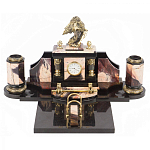 Настольный письменный набор из яшмы с декором в виде орла Manager Organizer варинант исполнения - 1 | Loft Concept в Краснодаре