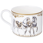 Чайный сервиз из фарфора с изображением лошадей на 6 персон 14 предметов Porcelain Horse Set варинант исполнения - 4 | Loft Concept в Краснодаре
