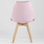 Стул с мягким велюровым сиденьем Arvika Pink варинант исполнения - 4 | Loft Concept в Краснодаре