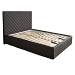 Кровать серая с подъемным механизмом Adelaide варинант исполнения - 1 | Loft Concept в Краснодаре