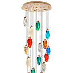 Каскадная люстра с цветными плафонами Soar Colorful Cascade Chandelier варинант исполнения - 3 | Loft Concept в Краснодаре