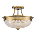 Потолочный светильник со стеклянным плафоном в виде купола Quoizel варинант исполнения - 11 | Loft Concept в Краснодаре