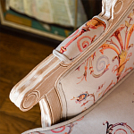 Кресло из массива бука серое с растительным орнаментом Raffael Floral Grey Armchair варинант исполнения - 5 | Loft Concept в Краснодаре