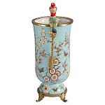 Ваза с двумя птичками из фарфора с бронзовыми элементами Garden of Eden варинант исполнения - 3 | Loft Concept в Краснодаре