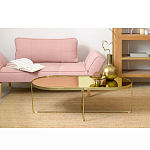 Кофейный столик овальный золотой Modern Mirror Gold Table варинант исполнения - 1 | Loft Concept в Краснодаре