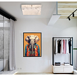 Люстра потолочная квадратная минималистичная Perfection of Geometry варинант исполнения - 5 | Loft Concept в Краснодаре