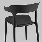 Черный стул из прочного PP-пластика JORIS варинант исполнения - 5 | Loft Concept в Краснодаре