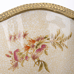 Ваза голубого цвета из фарфора с цветочным рисунком и бронзовой стрекозой Blue Garden варинант исполнения - 2 | Loft Concept в Краснодаре