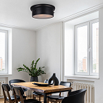 Потолочный светильник круглый черного цвета Modern Simple Ceiling Light варинант исполнения - 3 | Loft Concept в Краснодаре