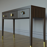 Дизайнерский Письменный стол Elsa Dreams Walnut с тремя ящиками варинант исполнения - 2 | Loft Concept в Краснодаре