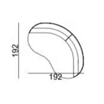 Двухместный диван Calypso варинант исполнения - 5 | Loft Concept в Краснодаре