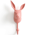 Настенный крючок в виде зайца Hare Wall Hook Pink варинант исполнения - 1 | Loft Concept в Краснодаре