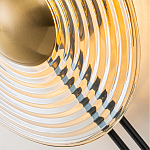 Бра с янтарным стеклянным диском и золотистыми акцентами Savio Glass Disc варинант исполнения - 6 | Loft Concept в Краснодаре