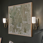  Бра с прямоугольным черным основанием и белым матовым цилиндрическим плафоном Kichler варинант исполнения - 15 | Loft Concept в Краснодаре