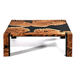 Кофейный Стол River in Autumn Elm Resin Coffee Table варинант исполнения - 1 | Loft Concept в Краснодаре