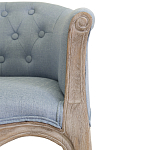 Кресло низкое в стиле прованс Louis French Armchair light blue flax варинант исполнения - 4 | Loft Concept в Краснодаре