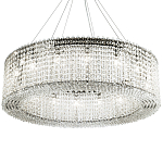 Круглая люстра с хрустальными подвесками хром Crystal Art Chrome Chandelier 16 варинант исполнения - 1 | Loft Concept в Краснодаре