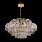 Люстра хрустальная в неоклассическом стиле на золотистом каркасе Majesty варинант исполнения - 8 | Loft Concept в Краснодаре