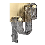 Бра волнистой формы из фактурного стекла Wave варинант исполнения - 1 | Loft Concept в Краснодаре