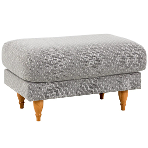 Мягкий пуф на деревянных ножках Garner Pouf Light