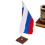 Настольный письменный набор с часами из природного камня обсидиана Royal Set варинант исполнения - 7 | Loft Concept в Краснодаре