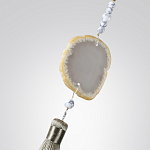 Бра с шарообразным плафоном из белого стекла с подвеской из камня Agatelle варинант исполнения - 6 | Loft Concept в Краснодаре