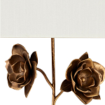 Бра с  каркасом в виде цветков розы и тканевым абажуром Flowers and Fox Roses варинант исполнения - 2 | Loft Concept в Краснодаре