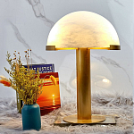 Настольная лампа c абажуром в форме купола из натурального камня  Heavenly Harmony варинант исполнения - 3 | Loft Concept в Краснодаре