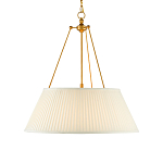 Подвесной светильник светодиодный с фактурным тканевым конусообразным абажуром White Fabric Lampshade варинант исполнения - 1 | Loft Concept в Краснодаре