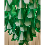 Люстра из стеклянных зеленых лепестков Petalled Illuminator варинант исполнения - 6 | Loft Concept в Краснодаре