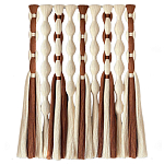 Дизайнерский Декор на стену с кисточками из хлопковых нитей wall panel Thread brushes варинант исполнения - 4 | Loft Concept в Краснодаре