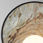 Бра круглое с каменным диском в металлической раме Sandstone Painting варинант исполнения - 2 | Loft Concept в Краснодаре