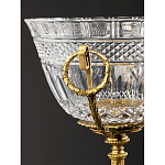 Чаша из рельефного стекла прозрачного цвета на бронзовой подставке Eden Garden варинант исполнения - 5 | Loft Concept в Краснодаре