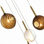 Люстра светодиодная с сферическими стеклянными плафонами Splatter варинант исполнения - 4 | Loft Concept в Краснодаре