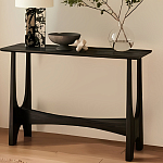 Консоль деревянная чёрная Black Tanner варинант исполнения - 4 | Loft Concept в Краснодаре