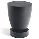 Приставной столик из массива манго Tom-tom Black варинант исполнения - 1 | Loft Concept в Краснодаре