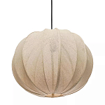 Подвесной светильник с бежевым тканевым абажуром Modern Textured Table Lamp варинант исполнения - 2 | Loft Concept в Краснодаре