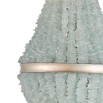 Люстра с каскадом из стеклянных декоративных элементов Shining Sea Glass варинант исполнения - 1 | Loft Concept в Краснодаре