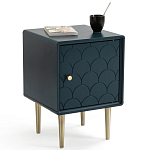 Тумба с одной дверцей Scale Ornament Blue Nightstand варинант исполнения - 1 | Loft Concept в Краснодаре