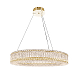 Люстра подвесная круглая из прозрачного хрусталя с золотым корпусом Selfsufficient варинант исполнения - 6 | Loft Concept в Краснодаре