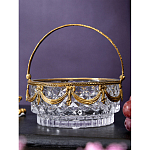 Корзиночка из прозрачного стекла с бронзовой ручкой Eden Garden варинант исполнения - 4 | Loft Concept в Краснодаре