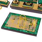 Настольный письменный набор из малахита с декором в виде лошади Leader Organizer варинант исполнения - 3 | Loft Concept в Краснодаре